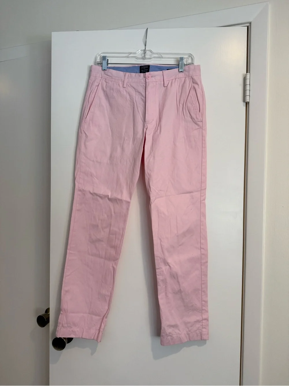 Men's J Crew Sutton Summerweight Pink Chino Pants